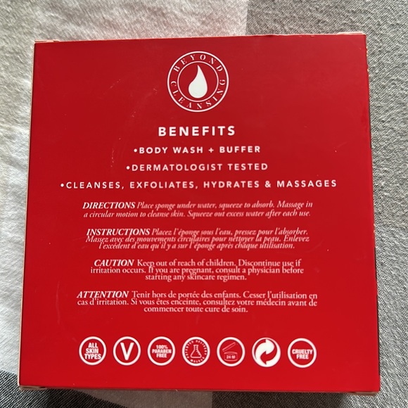 Spongelle Cherry Tonka Musk body wash infused buffer. - Picture 5 of 5